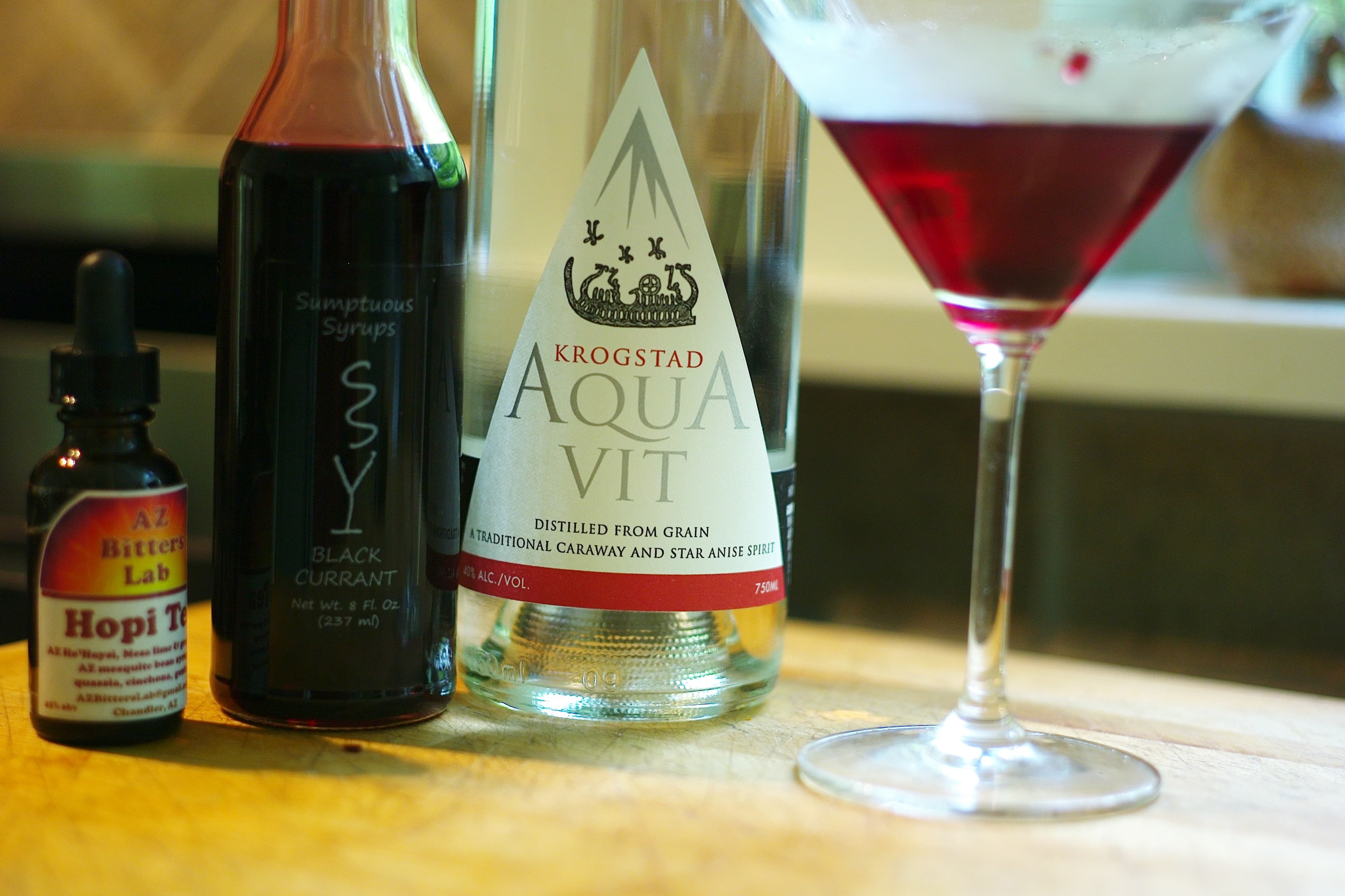 The Zuiderzee Cocktail featuring Krogstad Aquavit from Oregon 