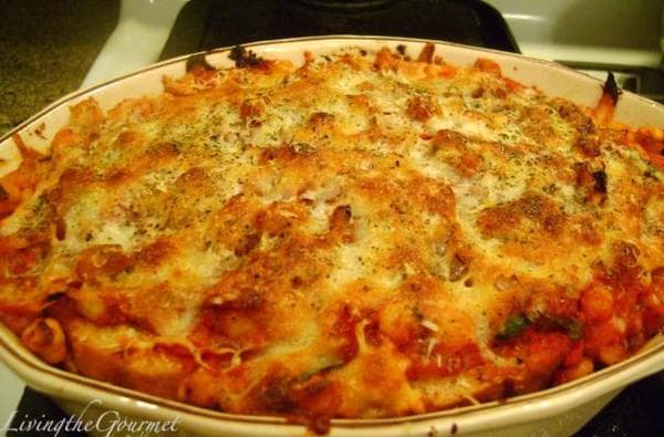 Bread, Zucchini and Chickpea Lasagna