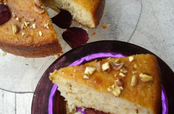 Rosewater cake