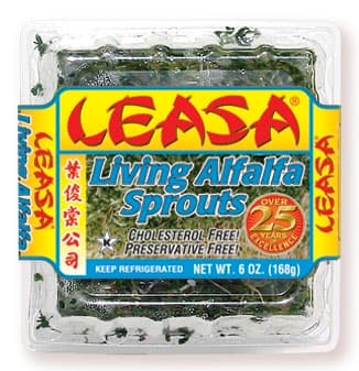 Food Recall: Leasa Industries Living Alfalfa Sprouts