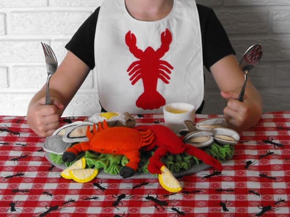 Etsy Crush: Felt Lobster Crab Seafood Pattern