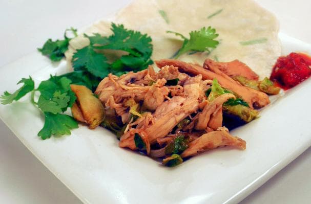 Lovely Leftovers: Vietnamese Style Moo Shu Chive Pancakes With Turkey