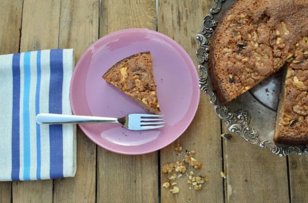 Delectable Chocolate Nutella Walnut Cake