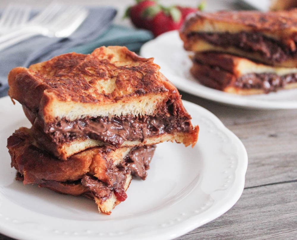 Insane Bacon Nutella Stuffed French Toast