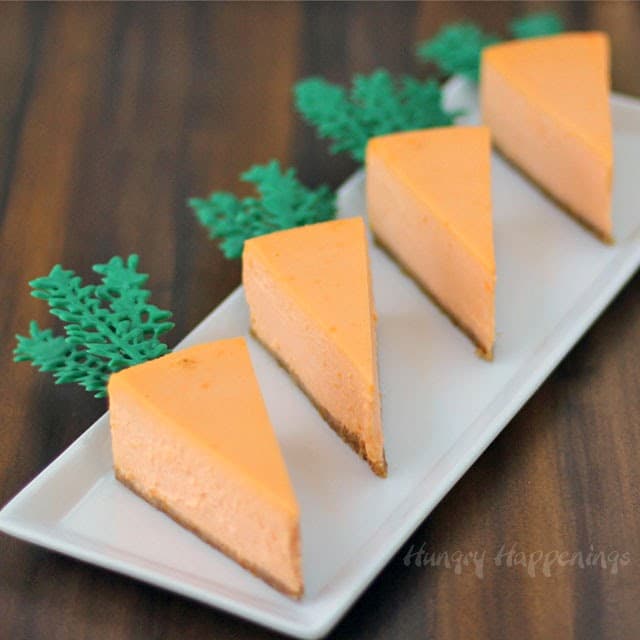 Orange Cheesecake Carrots for Easter