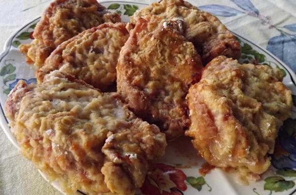 Oven Fried Boneless Pork Chops