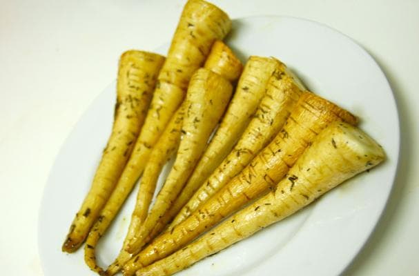 Rad Roasted Parsnips With Thyme