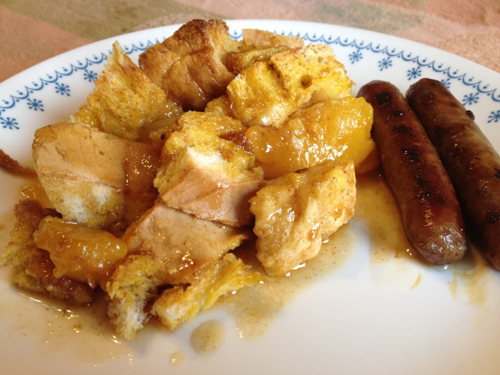 What We Are Making: Peach Caramel French Toast