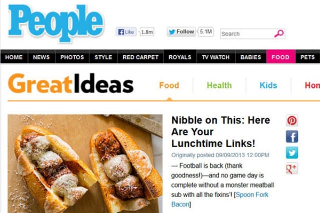 People Magazine Launches Food App and Channel