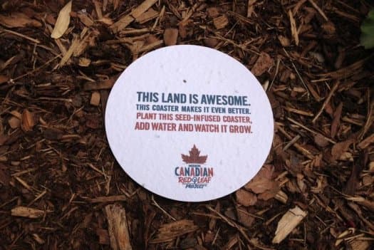 Molson Canadian Plantable Coasters