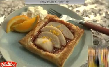 plum pear tart