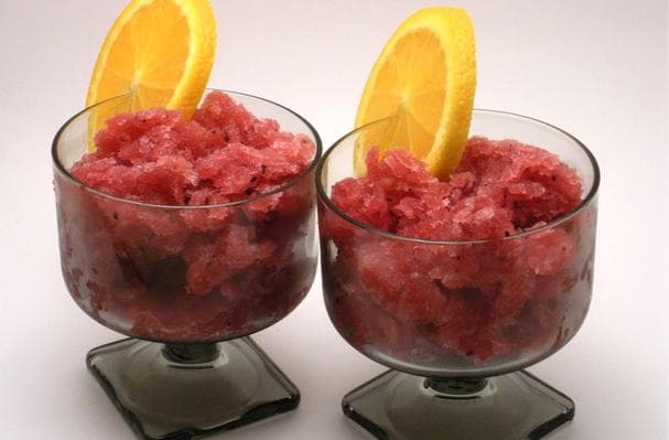 Pomegranate Kiwi Granita Cocktail