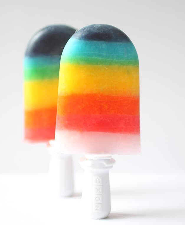Rainbow Popsicles