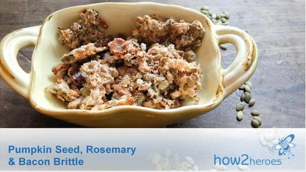 Pumpkin Seed, Rosemary & Bacon Brittle