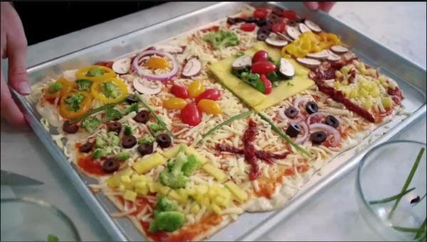 Quilt Pizza from Weelicious