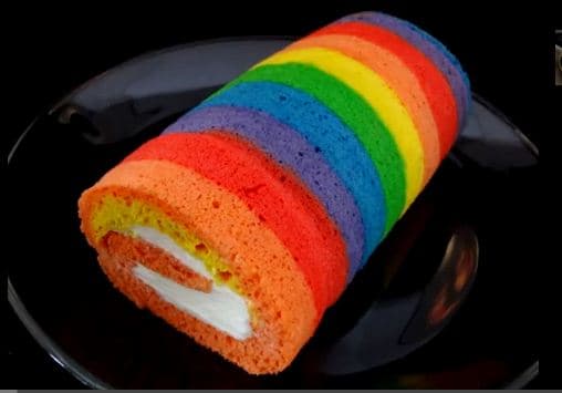 Radical Rainbow Cake Roll