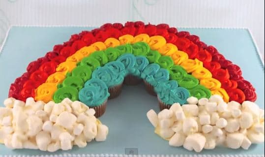Epic Pull Apart Rainbow Cake