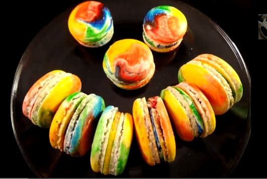 Rainbow French Macaroons