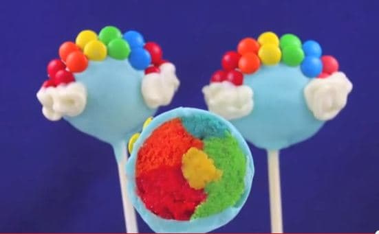 Rockin Rainbow Cake Pops