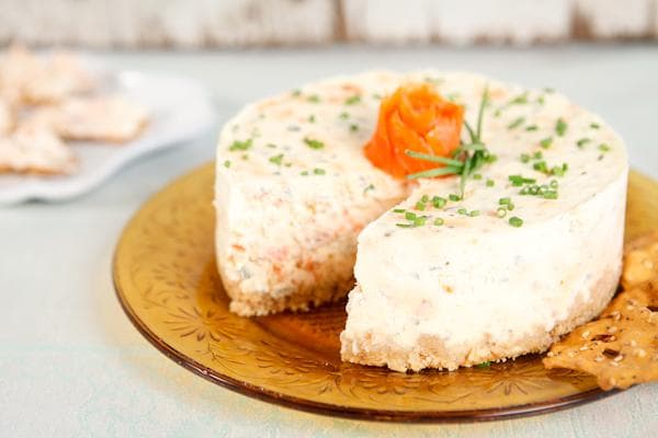 Savory Smoked Salmon Cheesecake