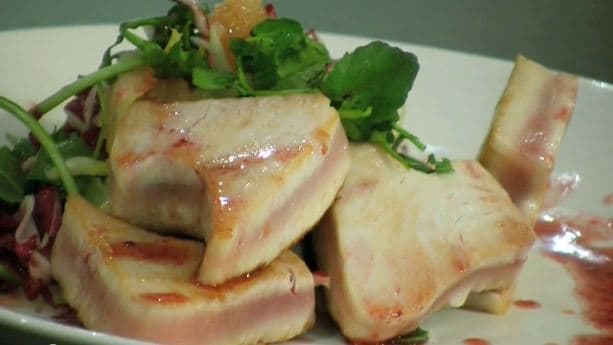 Salt Block Seared Albacore Tuna