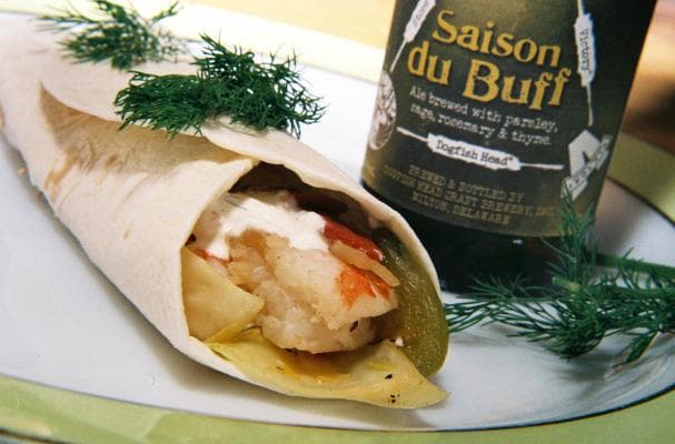 What's Hot: Dogfish Shrimp and Stir Fried Cabbage Fajitas