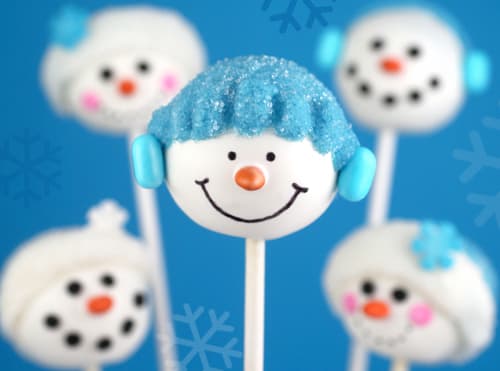 Snowman Cake Pops