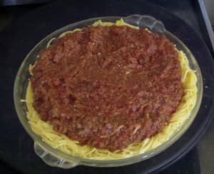Super Simple Spaghetti Pie