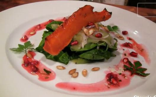 Roasted Butternut and Pomegranate Salad