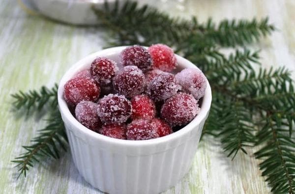Vanilla-Orange Sugared Cranberries