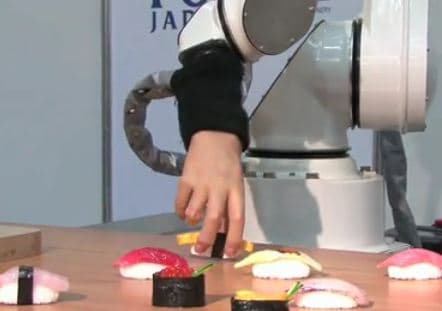 sushi robot video