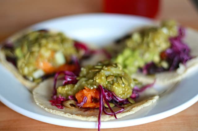 vegetarian tacos