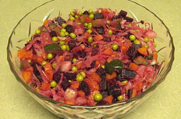 Vinegret - Winter Beet and Sauerkraut Salad