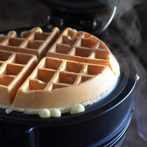 Excellent Eggnog Waffles