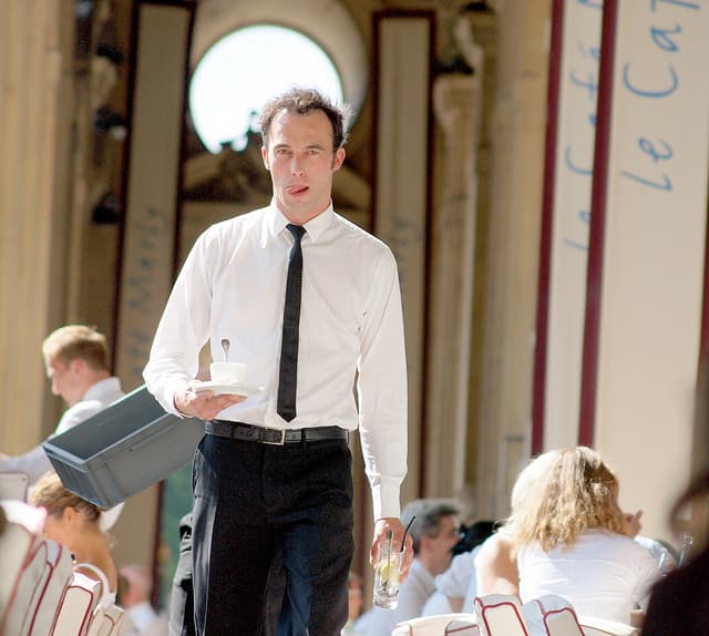 waiter in restaurant