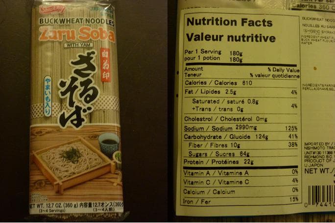 Shocking Amount of Sodium in These Soba Noodles 