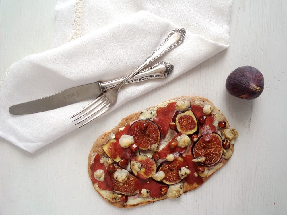 Fig Goat Cheese Hazelnut Flatbreads