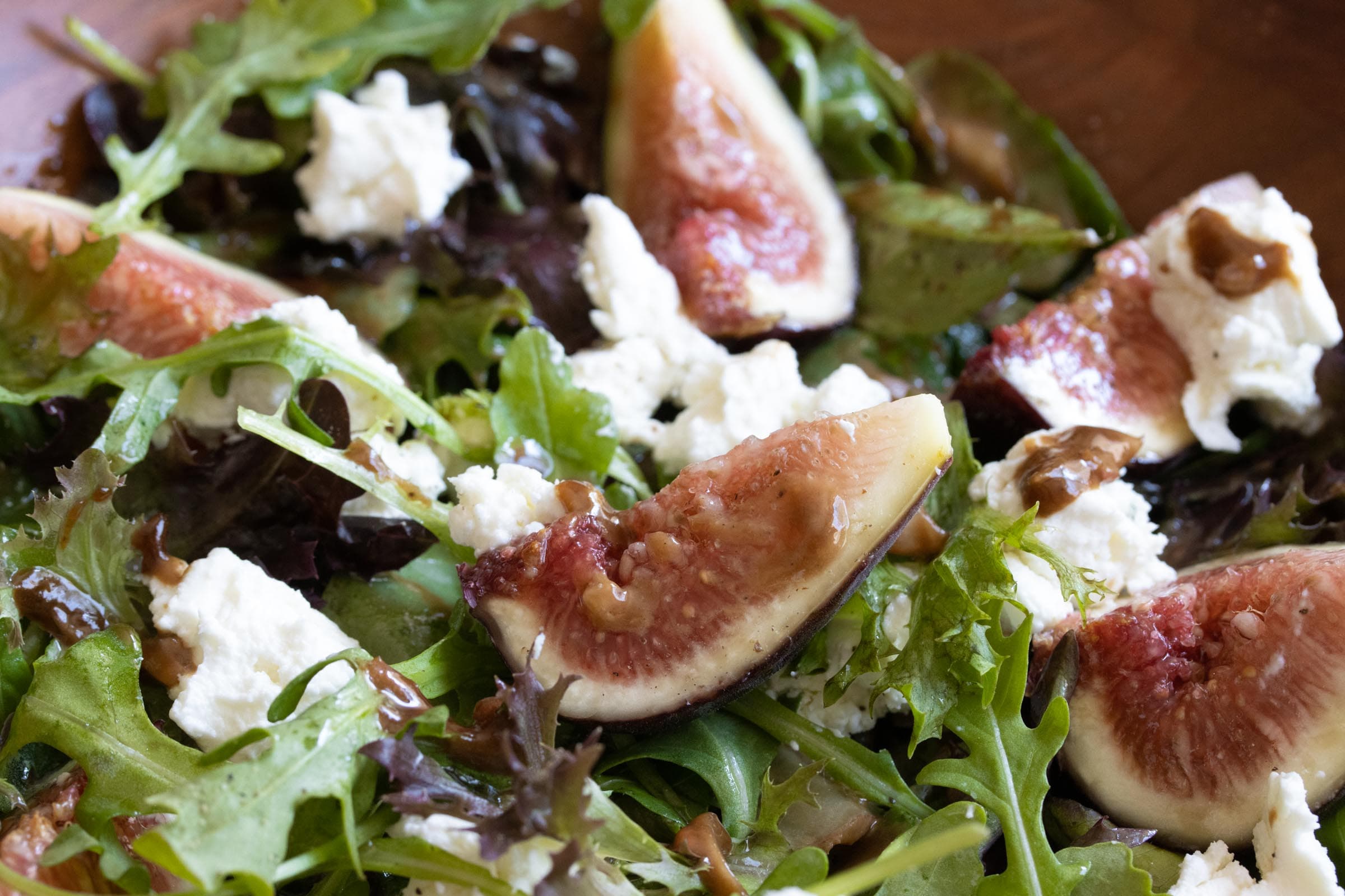 Figs with Goat Cheese Salad