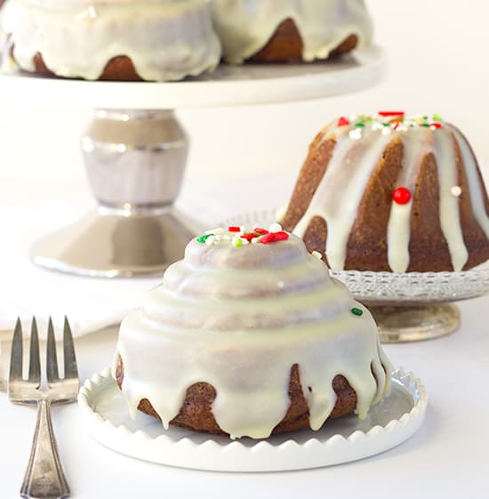 Gingerbread Bundt Cakes