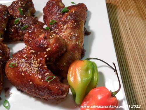 Baked Habanero Hot Wings 