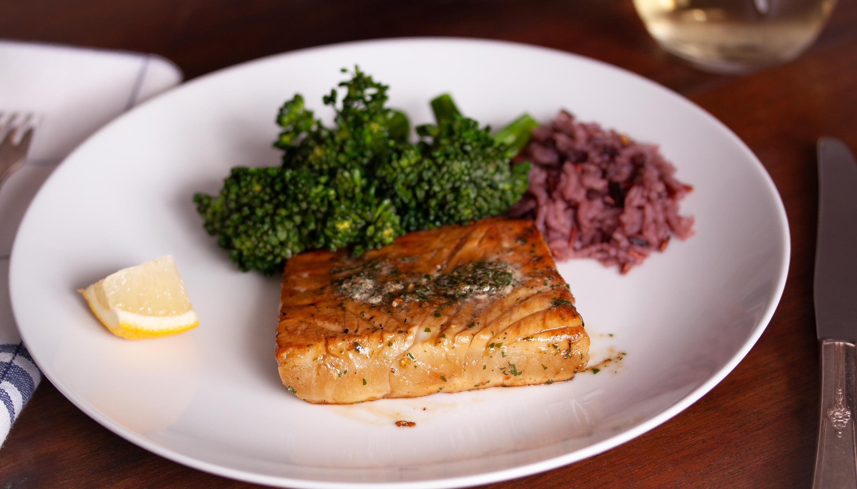 Halibut in Soy, Honey, Ginger Marinate