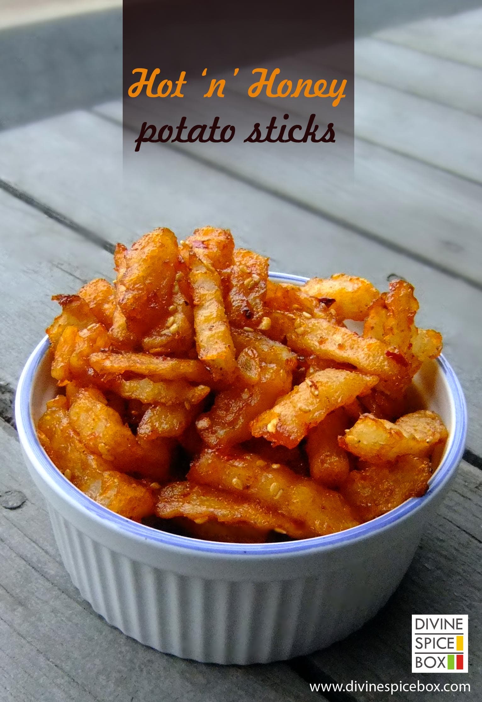Hot ‘n’ honey potato sticks