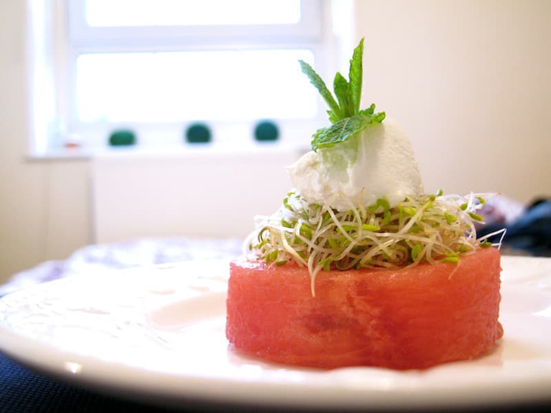 Watermelon and Goats Cheese