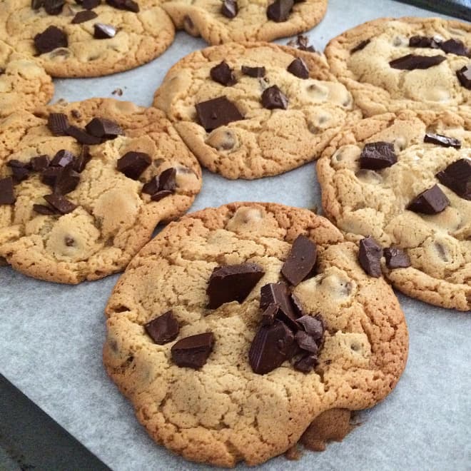 Salted Chocolate Chunk Cookies