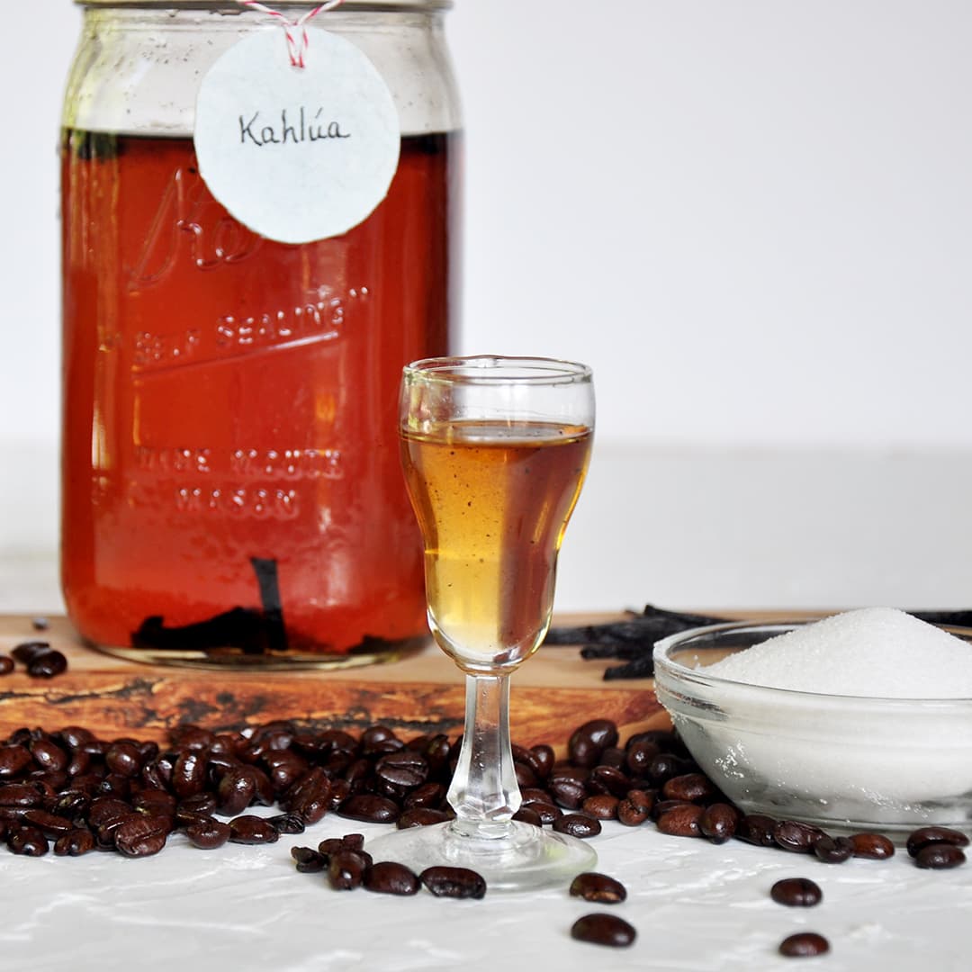 Homemade Kahlua and Coffee Liqueur