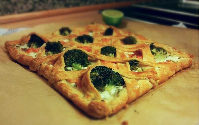 Creamy Broccoli and Smoked Salmon Pie