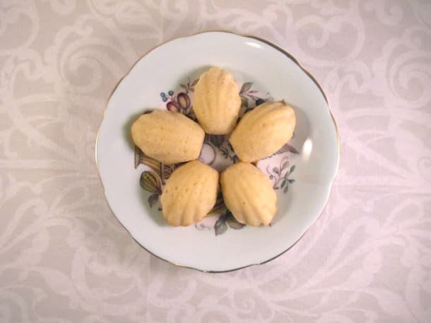 Lemon glazed madeleine