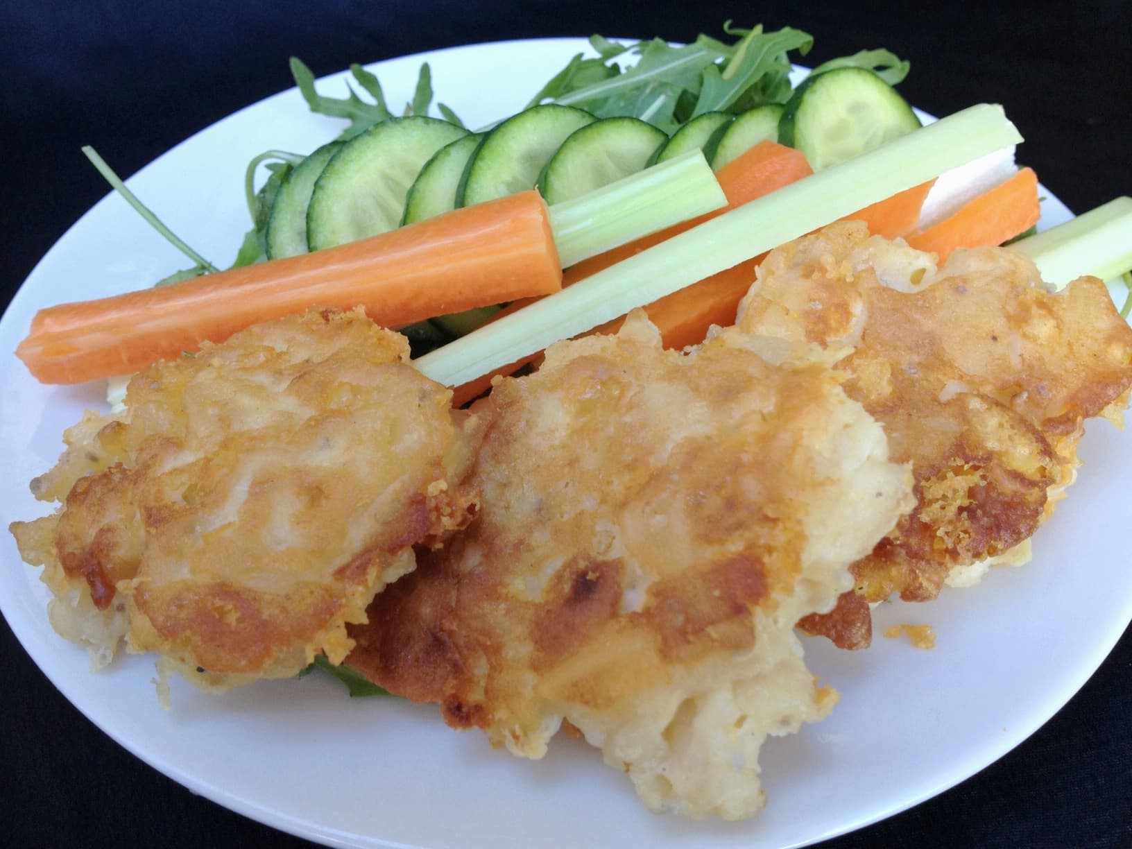 Gluten-free mac cheese fritters
