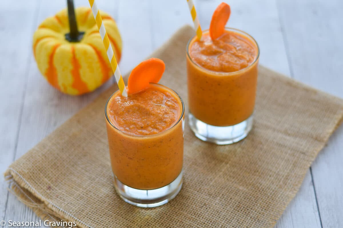 Mango Carrot Chia Smoothie