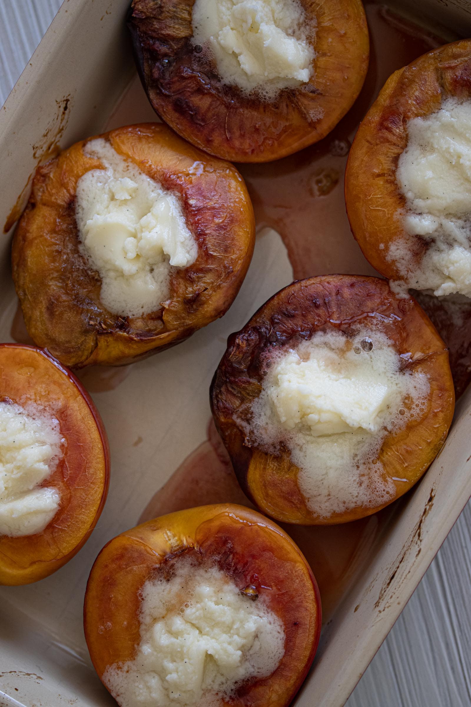 Mascarpone Roasted Peaches